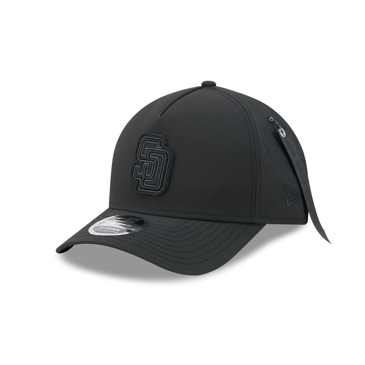 Alpha Industries x San Diego Padres Nylon Black 9FORTY M-Crown A-Frame Snapback Hat
