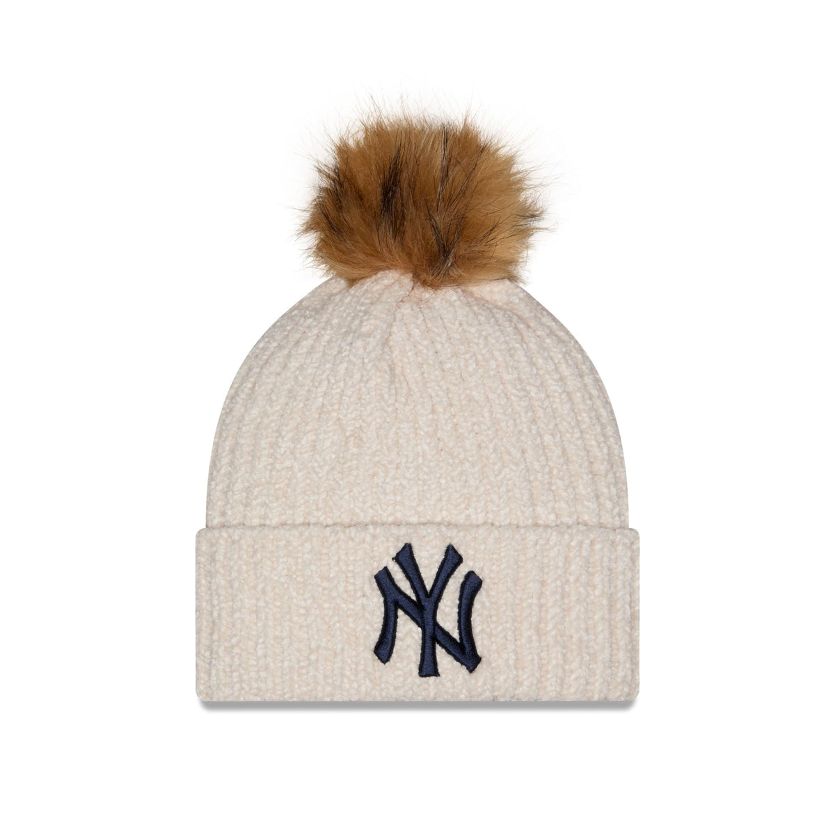 New York Yankees Women's Sandy Linen Pom Knit Hat