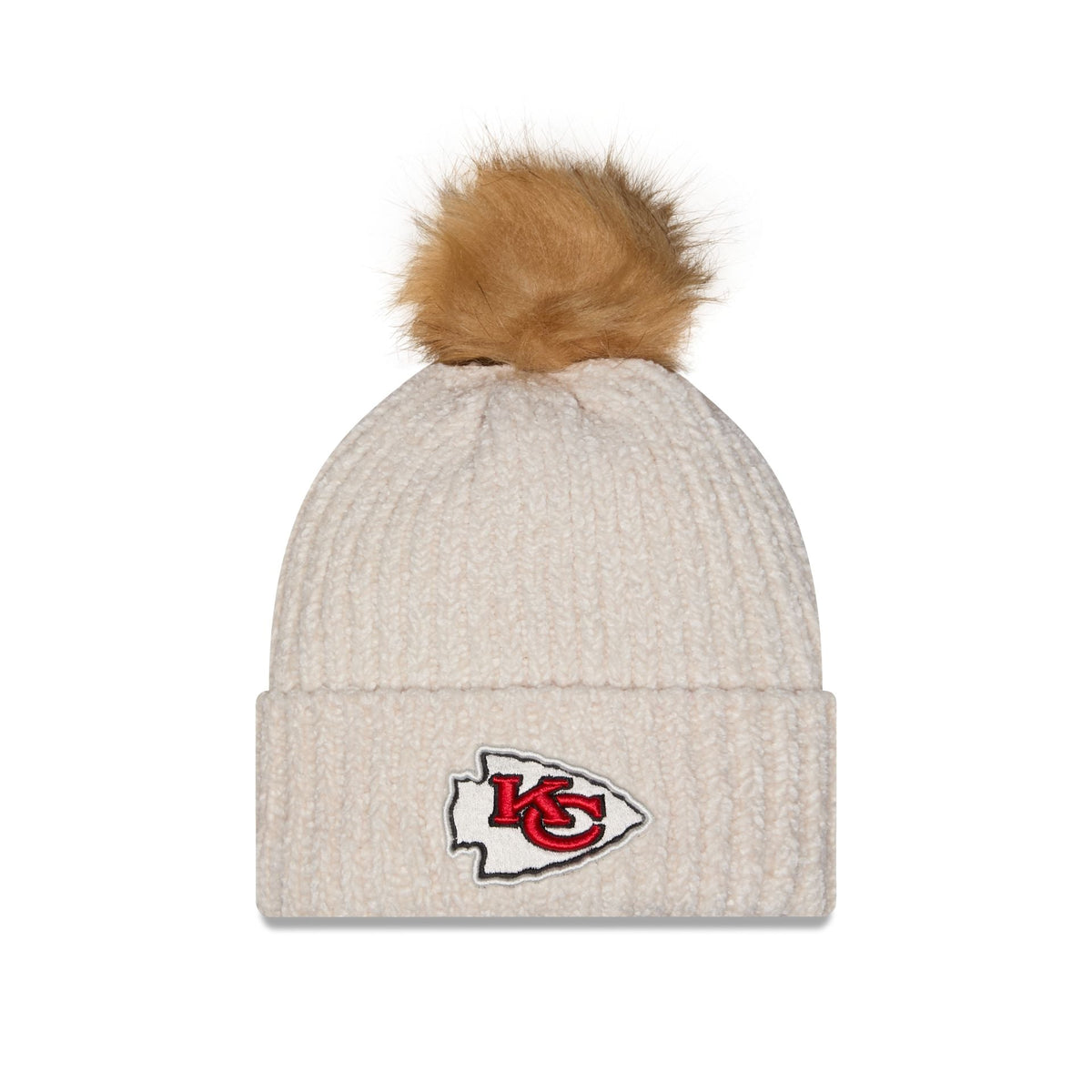 Kansas City Chiefs Women's Sandy Linen Pom Knit Hat