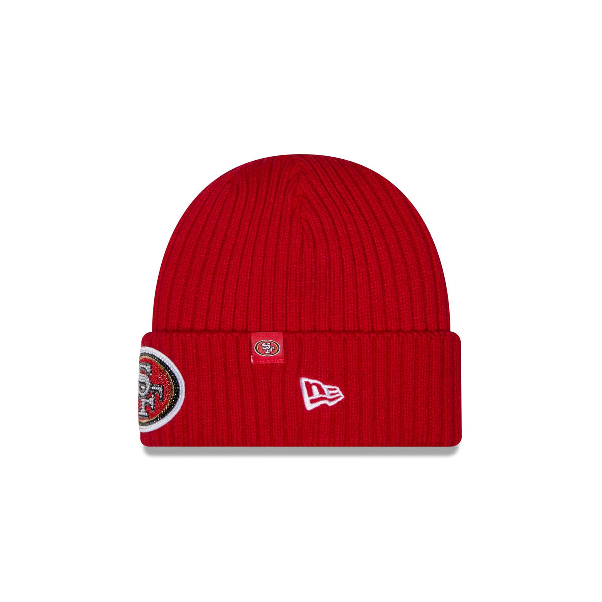 San Francisco 49ers Rhinestone Badge Beanie Hat