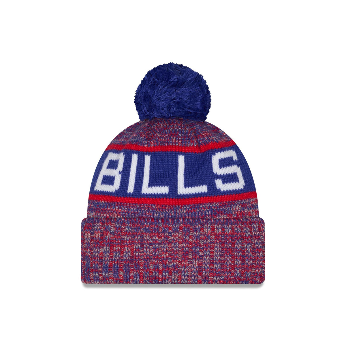 Buffalo Bills Tri Color Pom Knit Hat