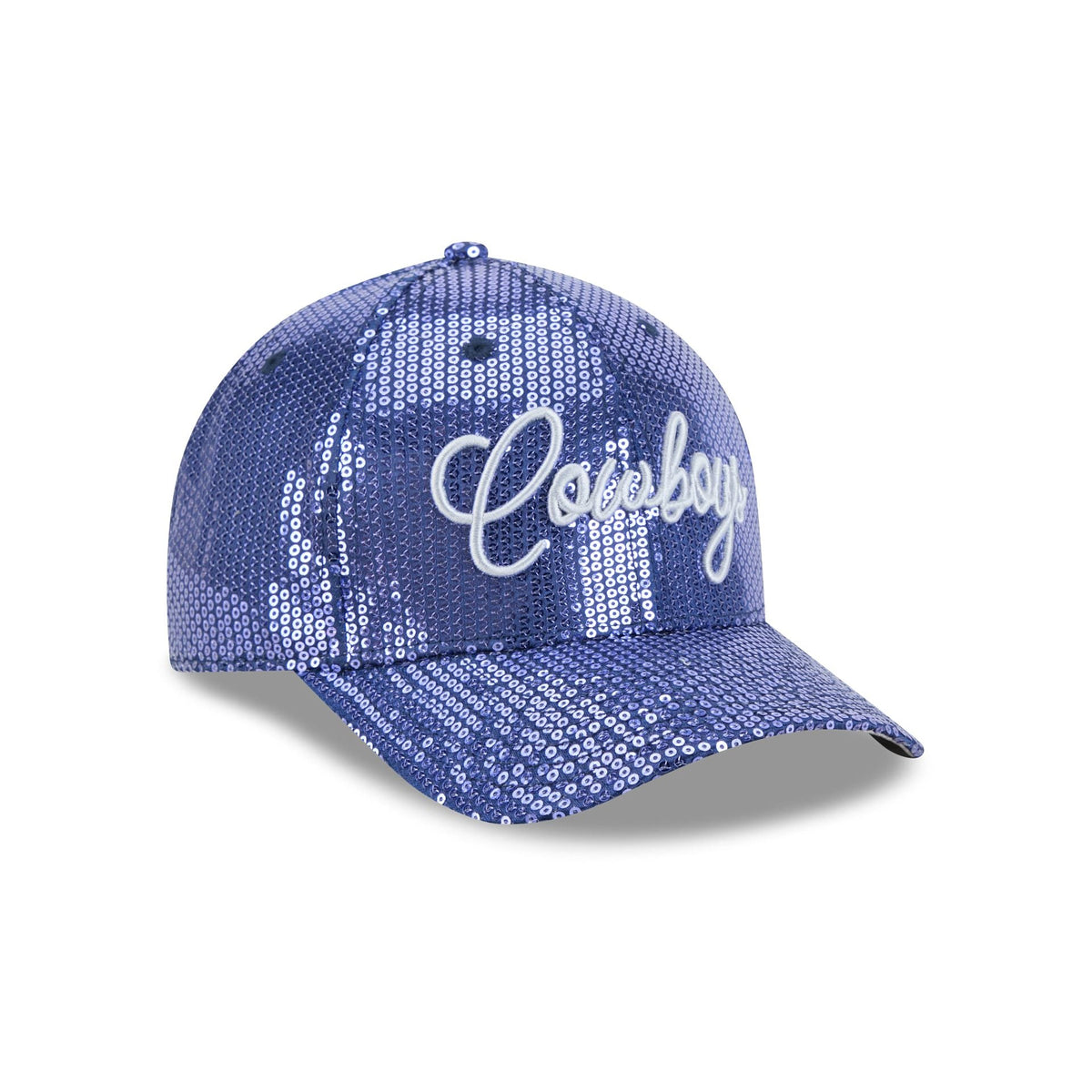 Dallas Cowboys Sequin Script Women's 9FORTY M-Crown Snapback Hat