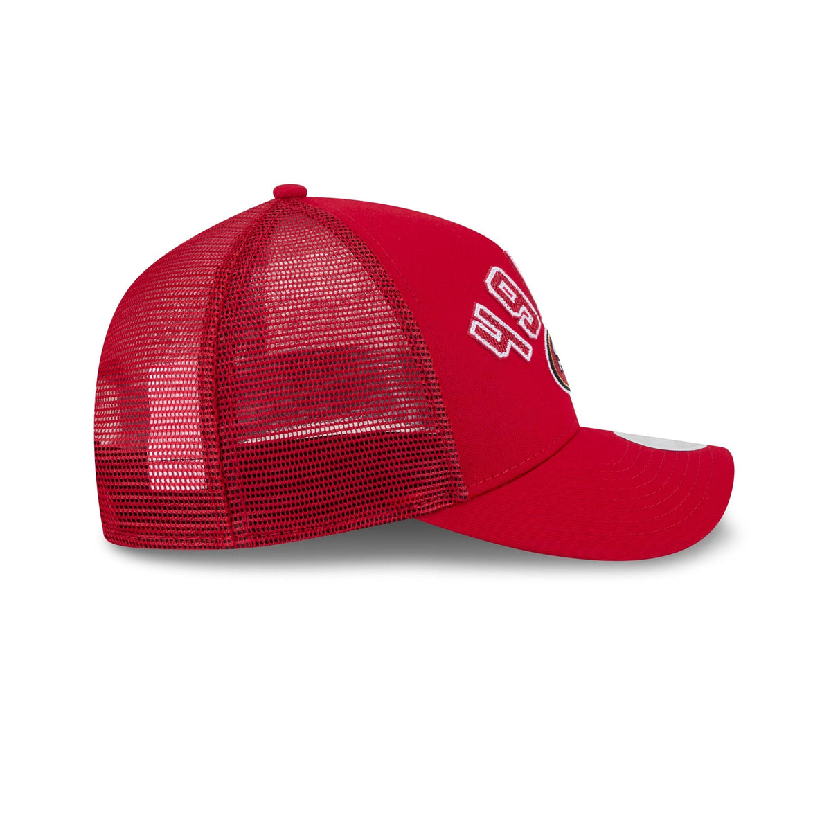 San Francisco 49ers Sequin Wordmark Women's 9FORTY M-Crown A-Frame Trucker Hat