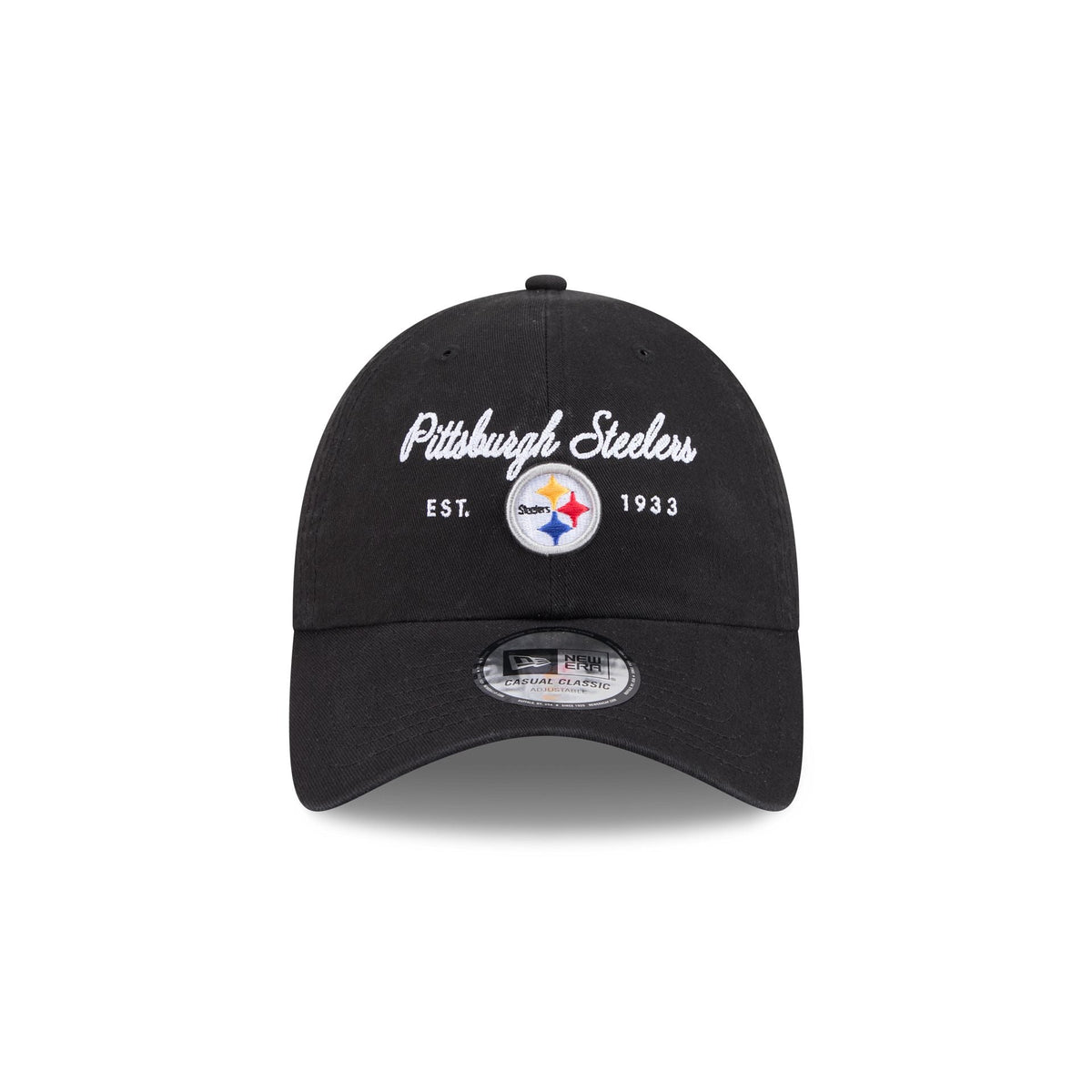 Pittsburgh Steelers Script Wordmark Casual Classic Adjustable Hat