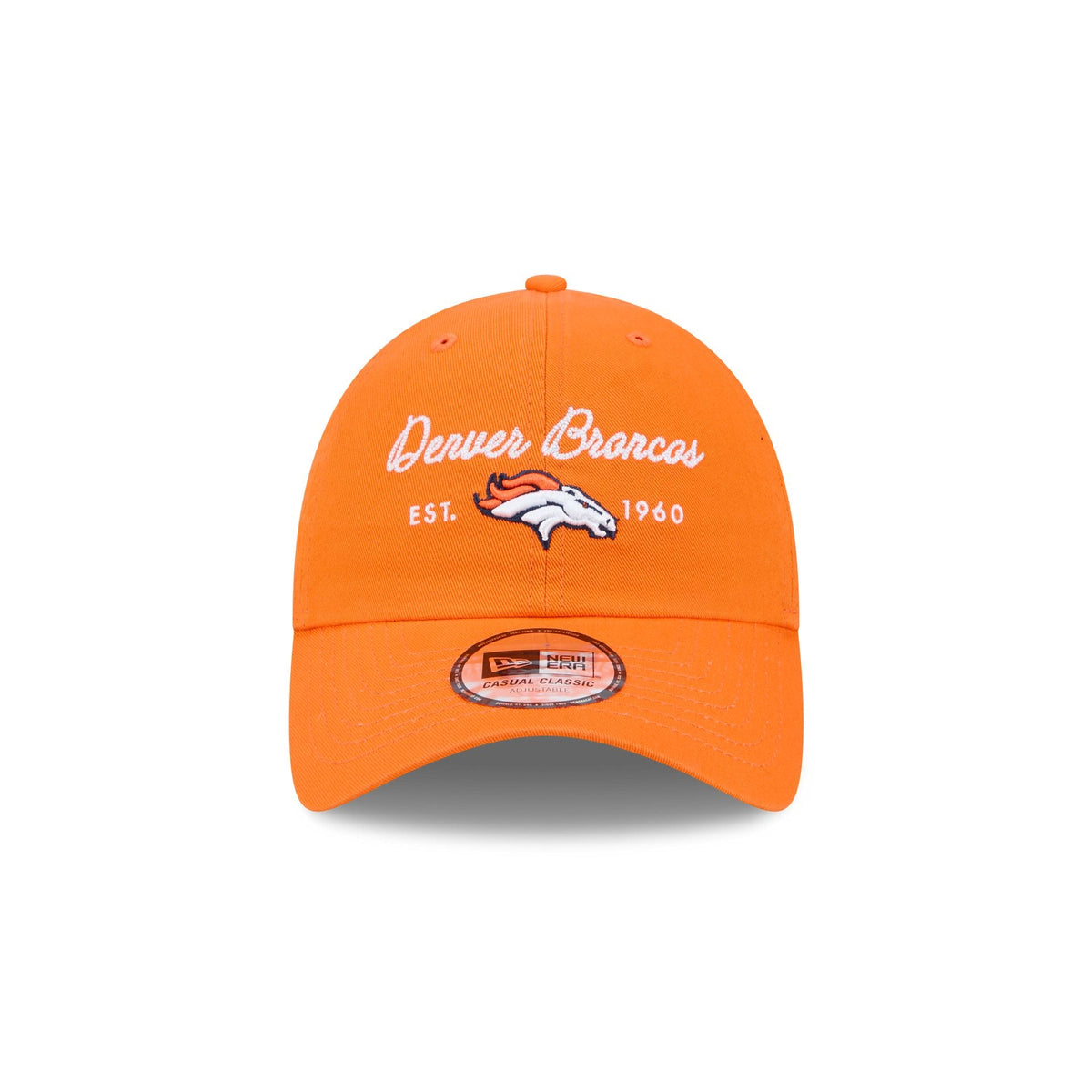 Denver Broncos Script Wordmark Casual Classic Adjustable Hat