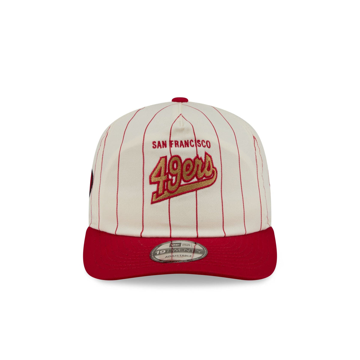 San Francisco 49ers Chrome White Pinstripe 19TWENTY Snapback Hat