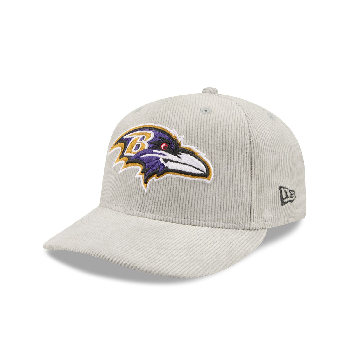 Baltimore Ravens Light Gray Corduroy 59FIFTY Fitted Hat