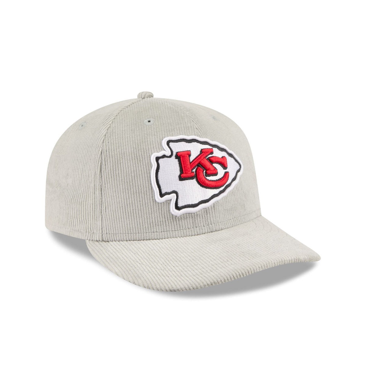 Kansas City Chiefs Light Gray Corduroy 59FIFTY Fitted Hat
