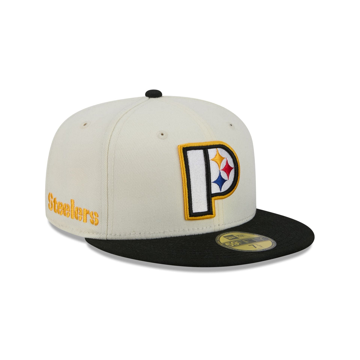 Pittsburgh Steelers Deceptor Chrome White 59FIFTY Fitted Hat