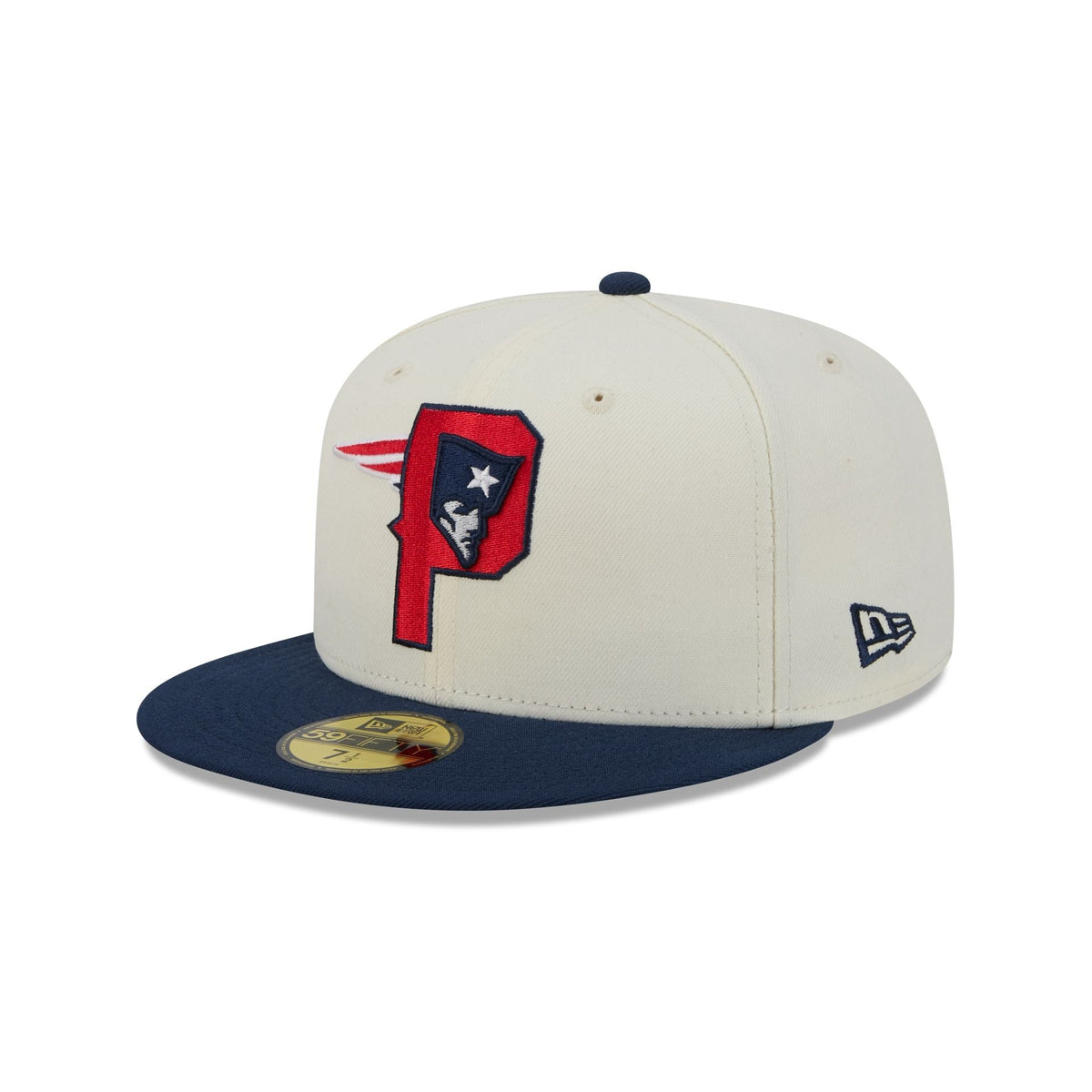New England Patriots Deceptor Chrome White 59FIFTY Fitted Hat