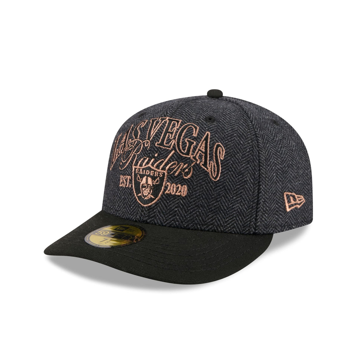 Las Vegas Raiders Black Faux Wool 59FIFTY Fitted Hat