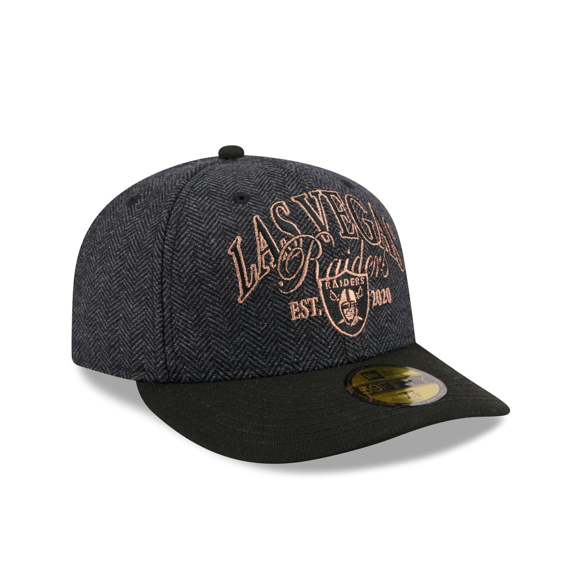 Las Vegas Raiders Black Faux Wool 59FIFTY Fitted Hat