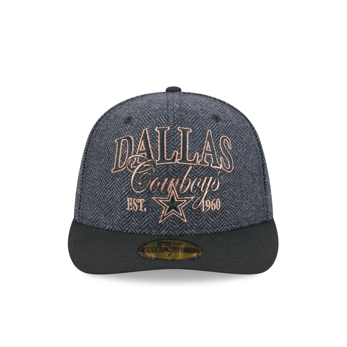 Dallas Cowboys Black Faux Wool 59FIFTY Fitted Hat