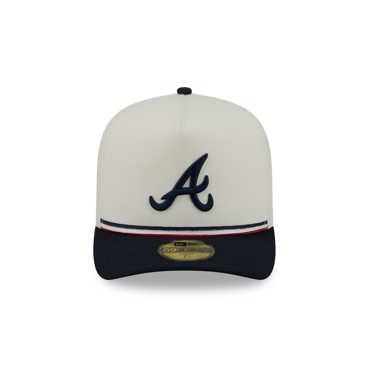 Atlanta Braves Vintage Stripe 59FIFTY A-Frame Fitted Hat