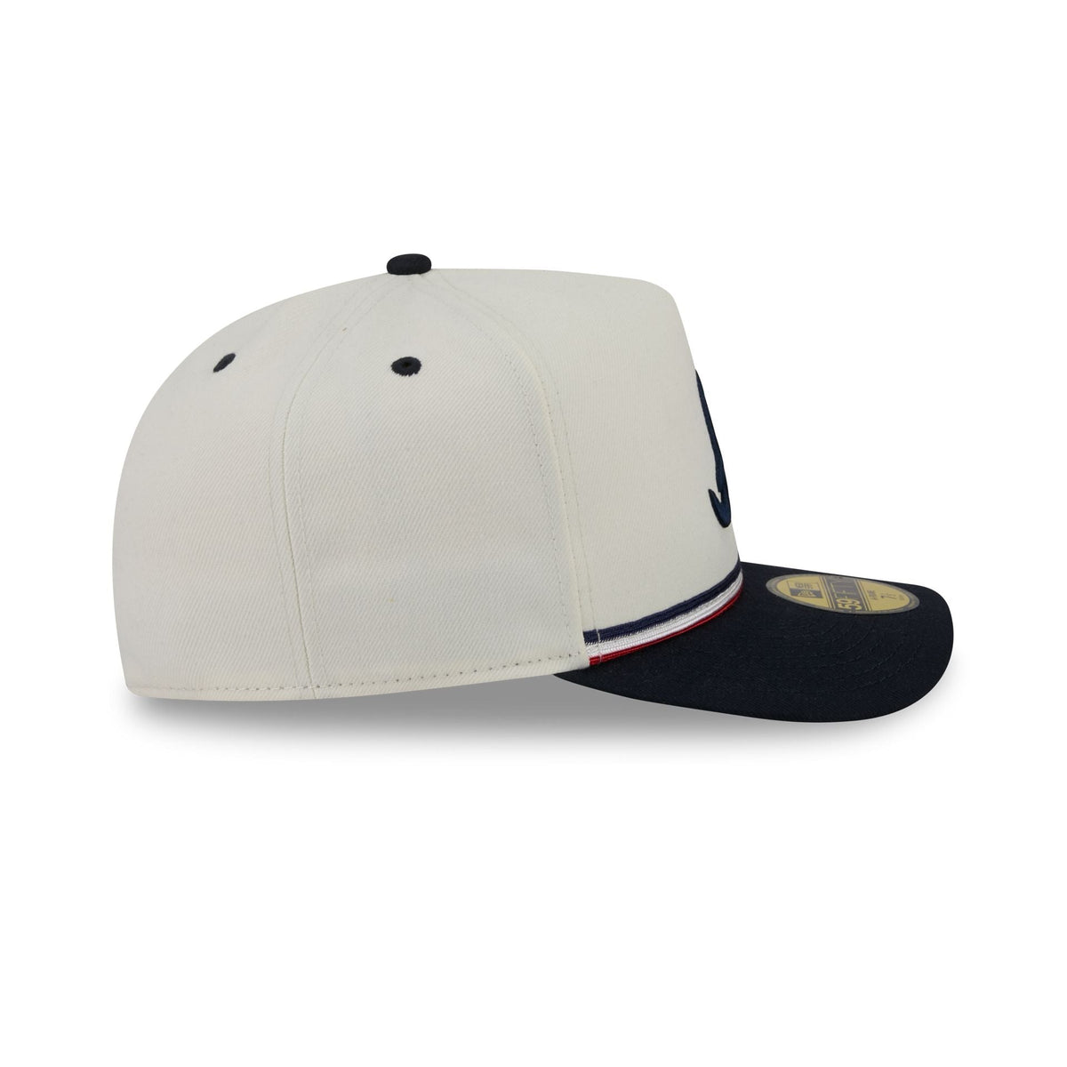 Atlanta Braves Vintage Stripe 59FIFTY A-Frame Fitted Hat