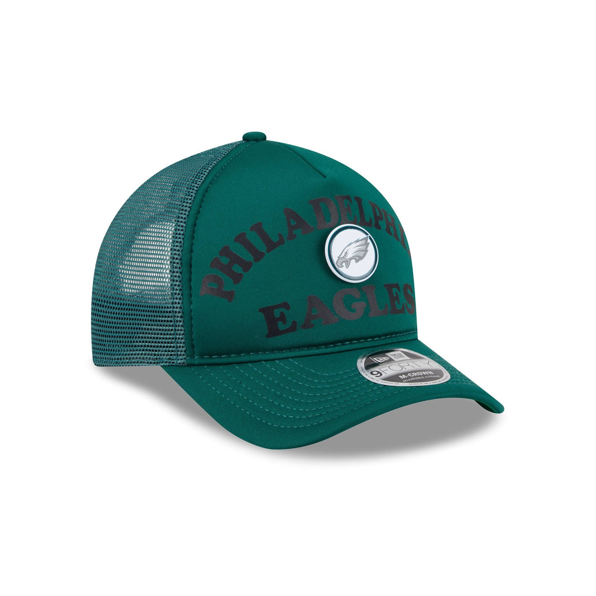 Philadelphia Eagles Button 9FORTY M-Crown A-Frame Trucker Hat