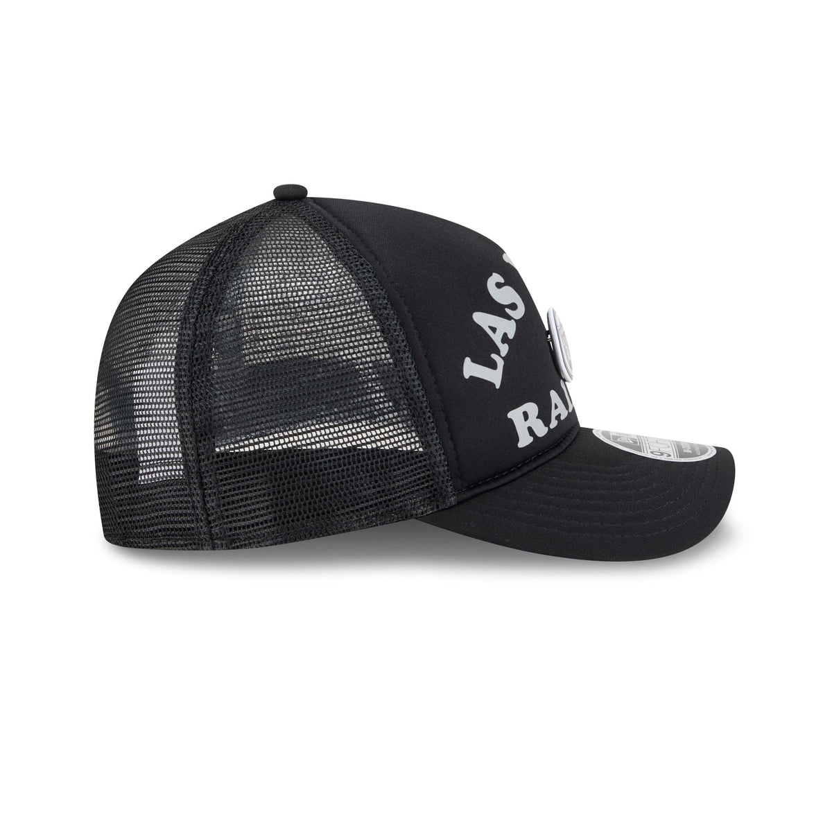 Las Vegas Raiders Button 9FORTY M-Crown A-Frame Trucker Hat