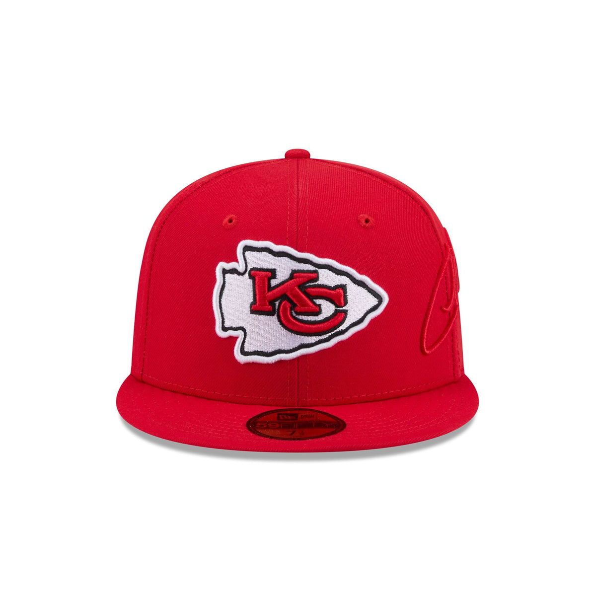 Kansas City Chiefs Side Script 59FIFTY Fitted Hat