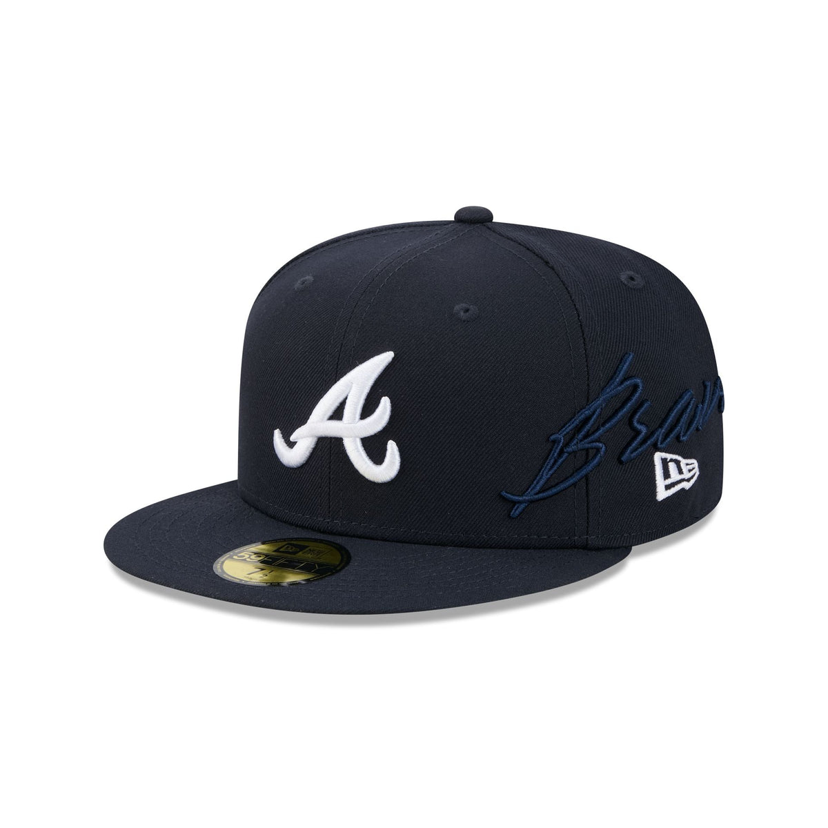 Atlanta Braves Side Script 59FIFTY Fitted Hat