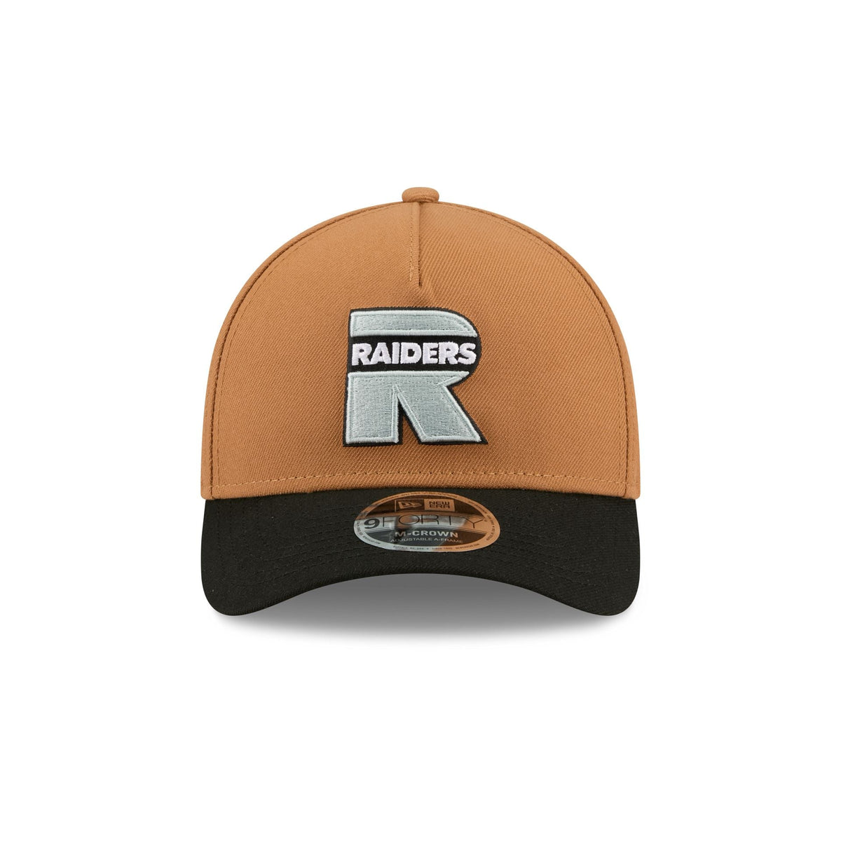 Las Vegas Raiders Deceptor Bronze 9FORTY M-Crown A-Frame Snapback Hat
