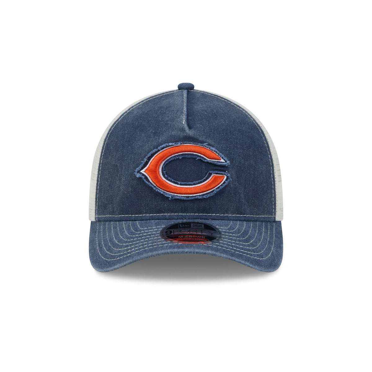 Chicago Bears Frayed Logo 9FORTY M-Crown A-Frame Trucker Hat