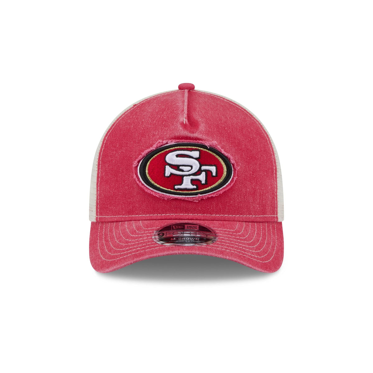 San Francisco 49ers Frayed Logo 9FORTY M-Crown A-Frame Trucker Hat