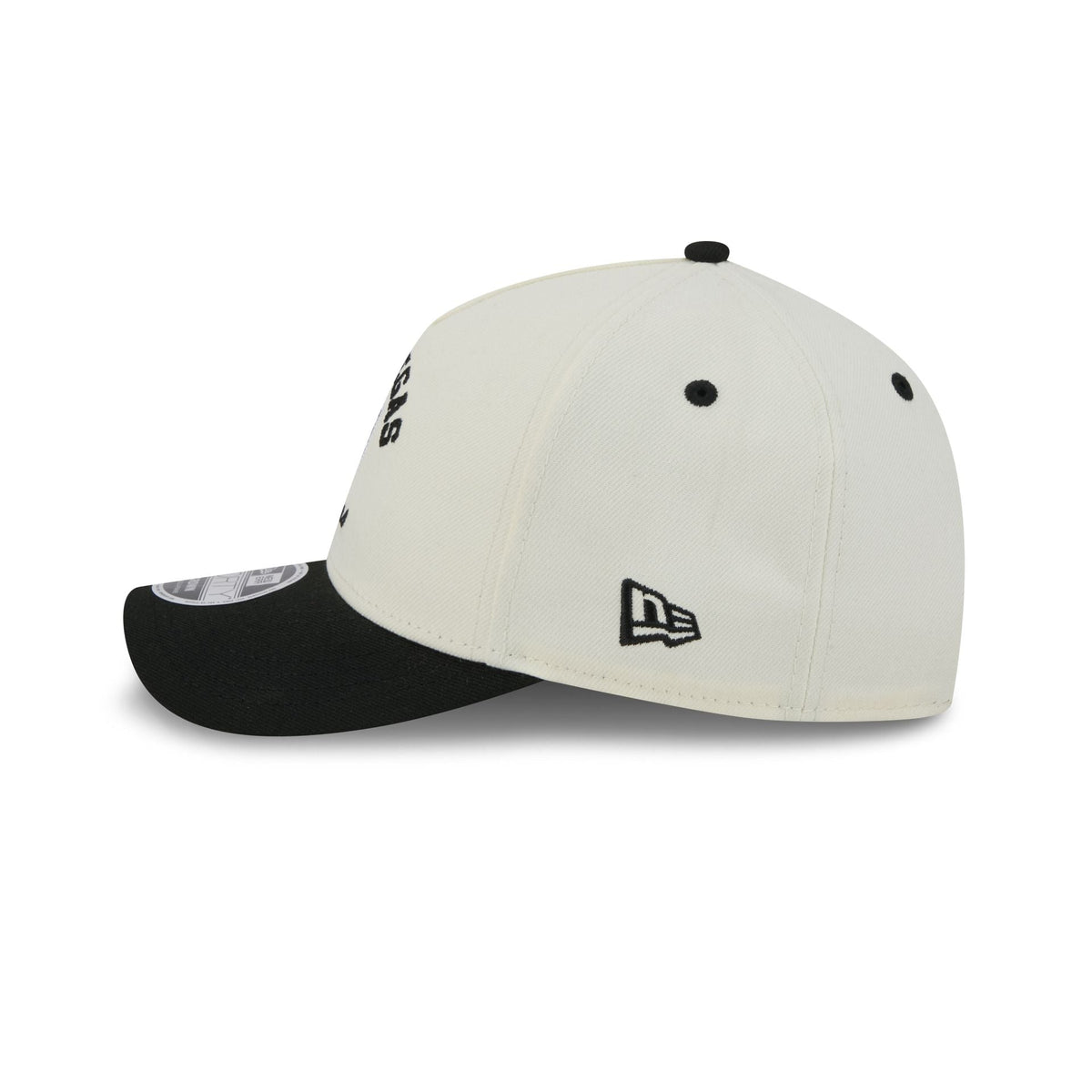 Las Vegas Raiders Arched Graphic Chrome White 9FORTY M-Crown A-Frame Snapback Hat