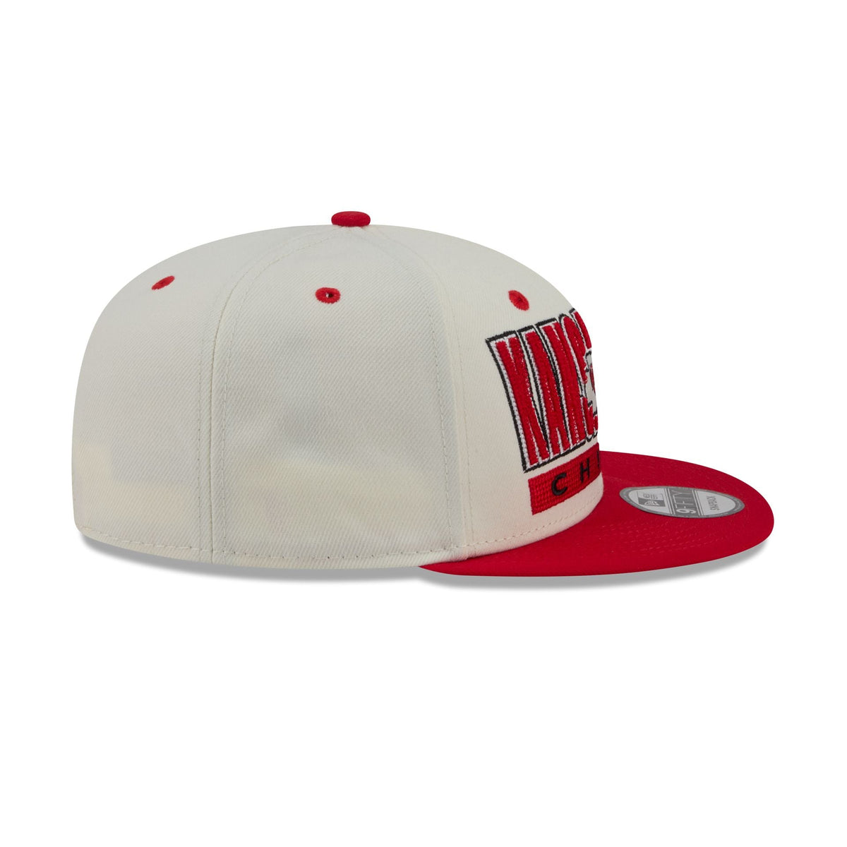 Kansas City Chiefs Classic Stacked Chrome 9FIFTY Snapback Hat