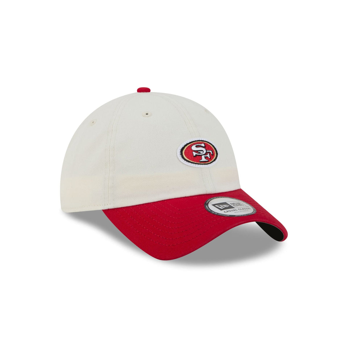 San Francisco 49ers Mini Logo Chrome White Casual Classic Adjustable Hat