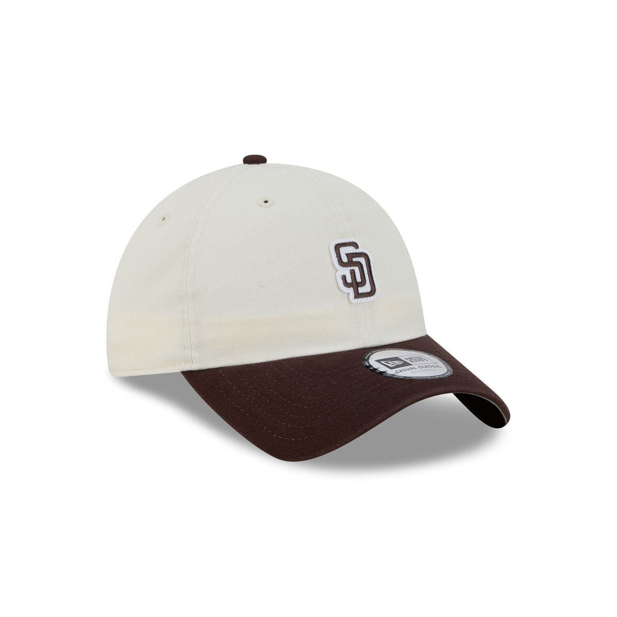 San Diego Padres Mini Logo Chrome White Casual Classic Adjustable Hat