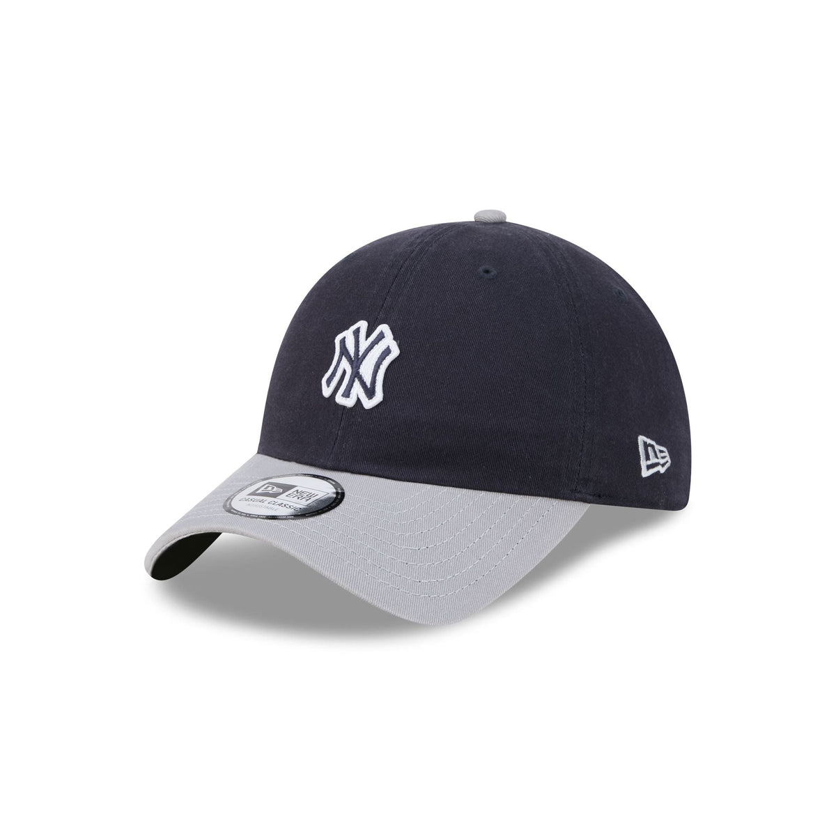New York Yankees Mini Logo Two Tone Casual Classic Adjustable Hat