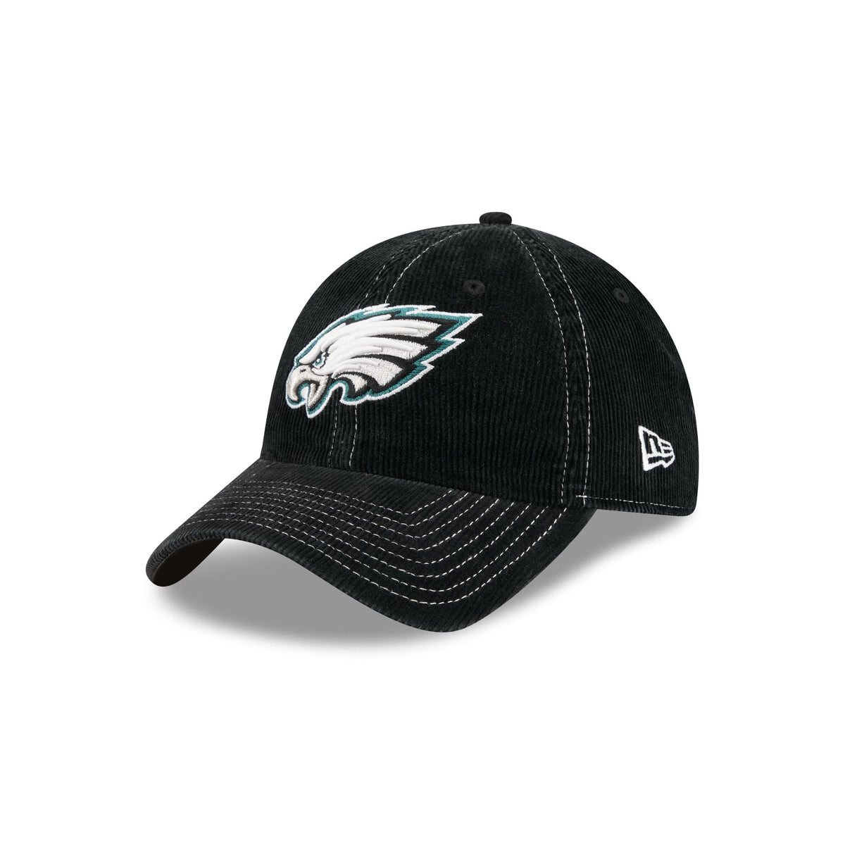 Philadelphia Eagles Washed Black Corduroy Casual Classic Adjustable Hat