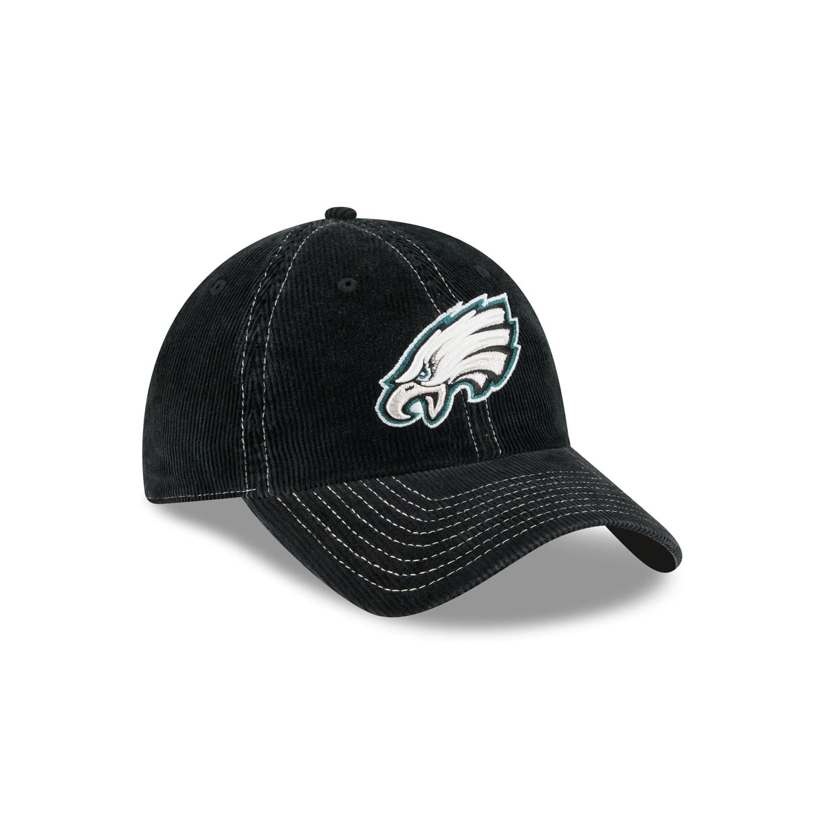 Philadelphia Eagles Washed Black Corduroy Casual Classic Adjustable Hat