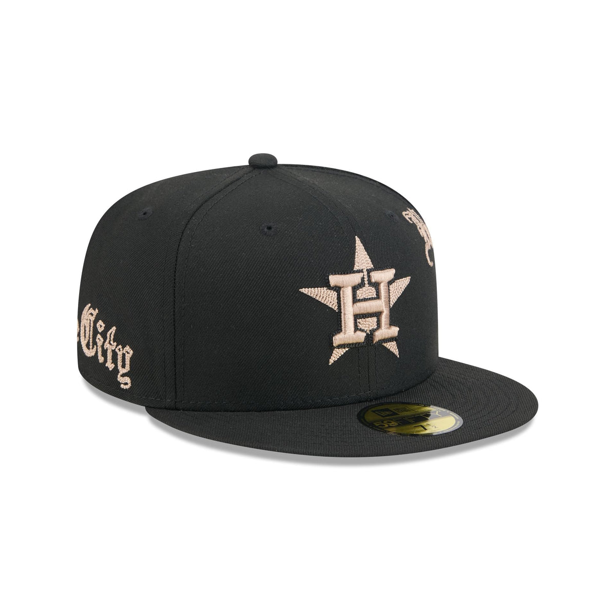 Houston Astros Gothic Lettering 59FIFTY Fitted Hat