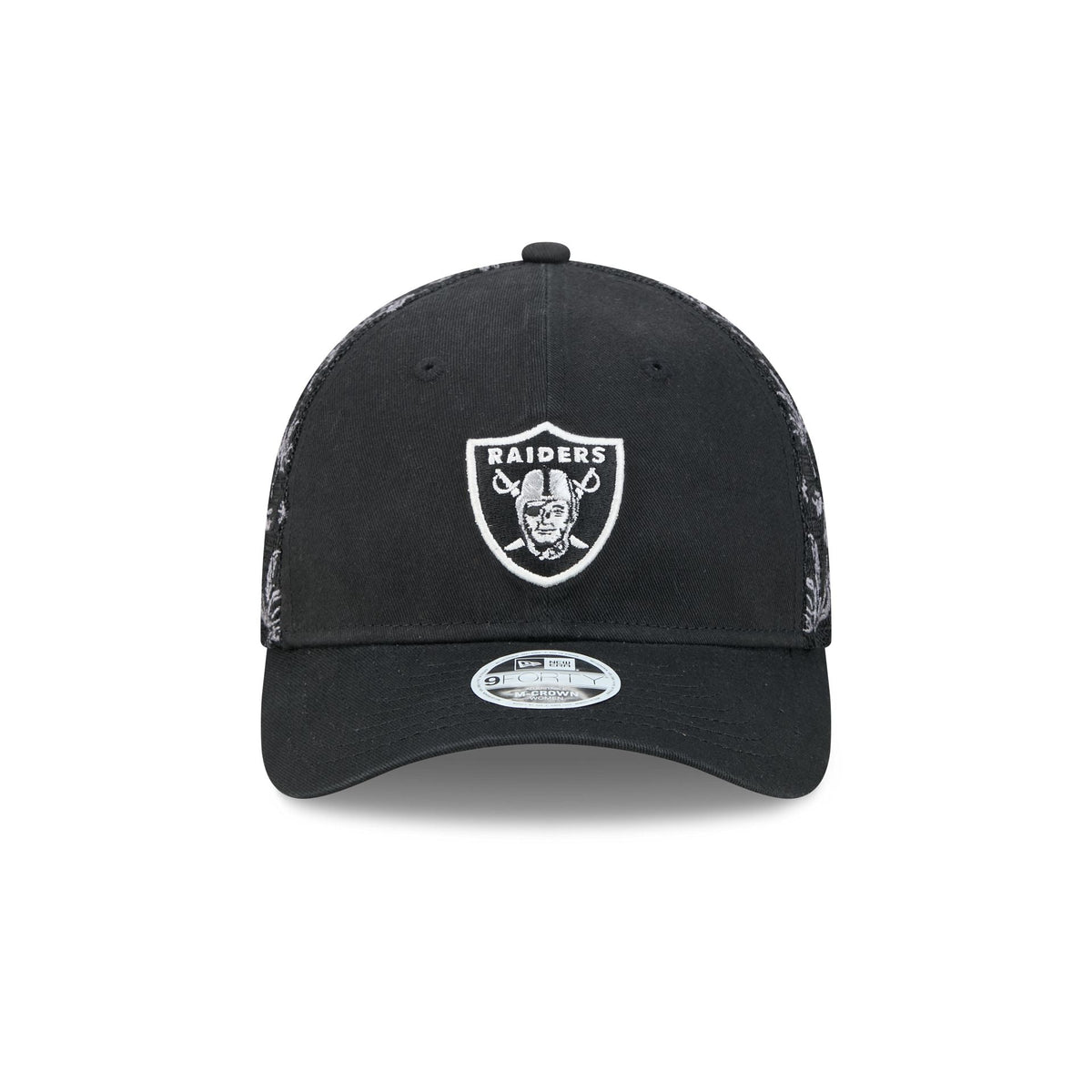 Las Vegas Raiders Floral Mesh Women's 9FORTY M-Crown Trucker Hat
