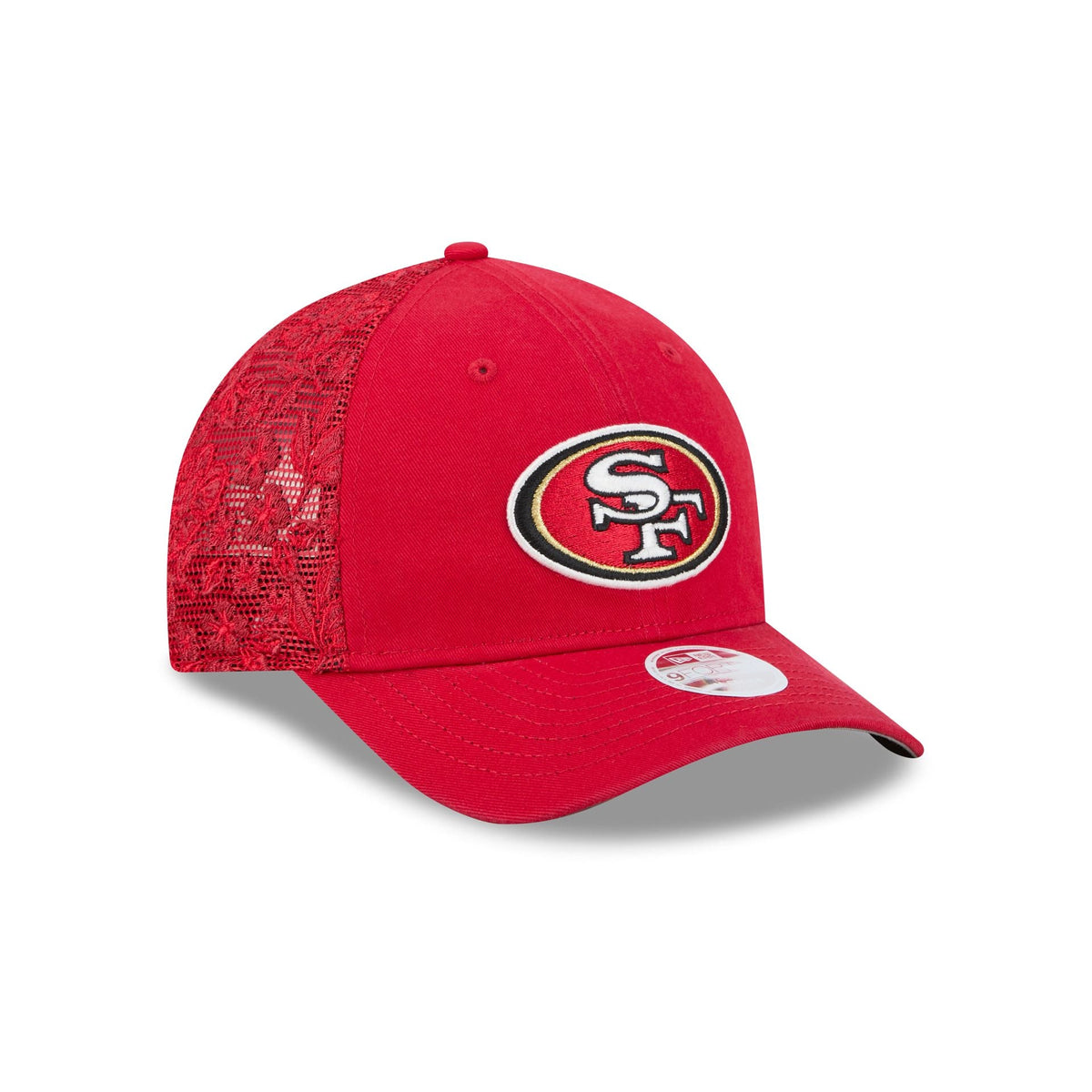 San Francisco 49ers Floral Mesh Women's 9FORTY M-Crown Trucker Hat