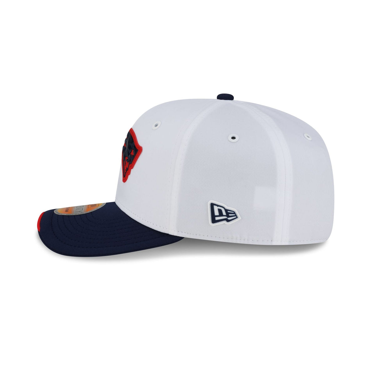 New England Patriots 2026 Sideline White 9SEVENTY Stretch-Snap Hat