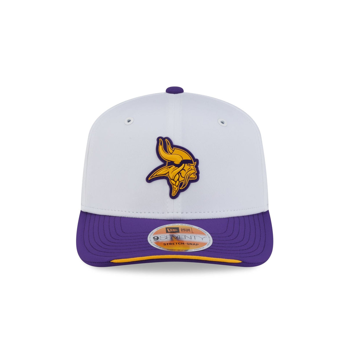 Minnesota Vikings 2026 Sideline White 9SEVENTY Stretch-Snap Hat