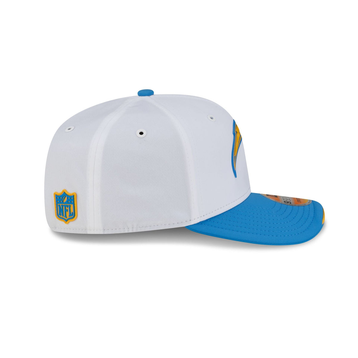 Los Angeles Chargers 2026 Sideline White 9SEVENTY Stretch-Snap Hat