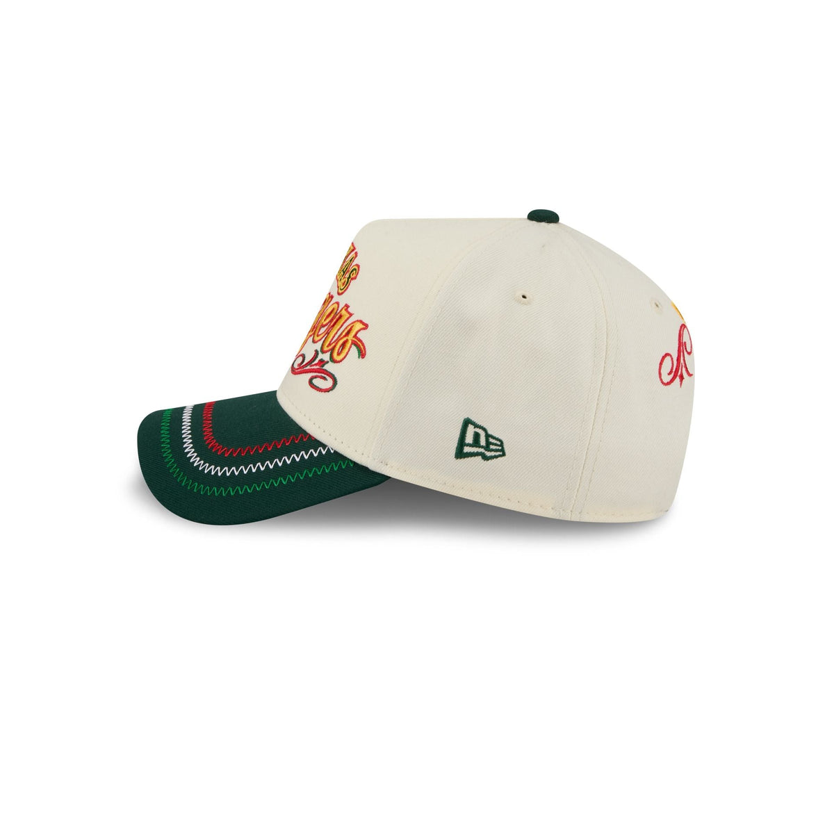 Texas Rangers Cinco de Mayo Chrome White 9FORTY A-Frame Snapback Hat