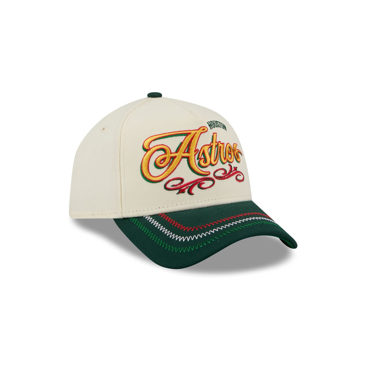 Houston Astros Cinco de Mayo Chrome White 9FORTY A-Frame Snapback Hat