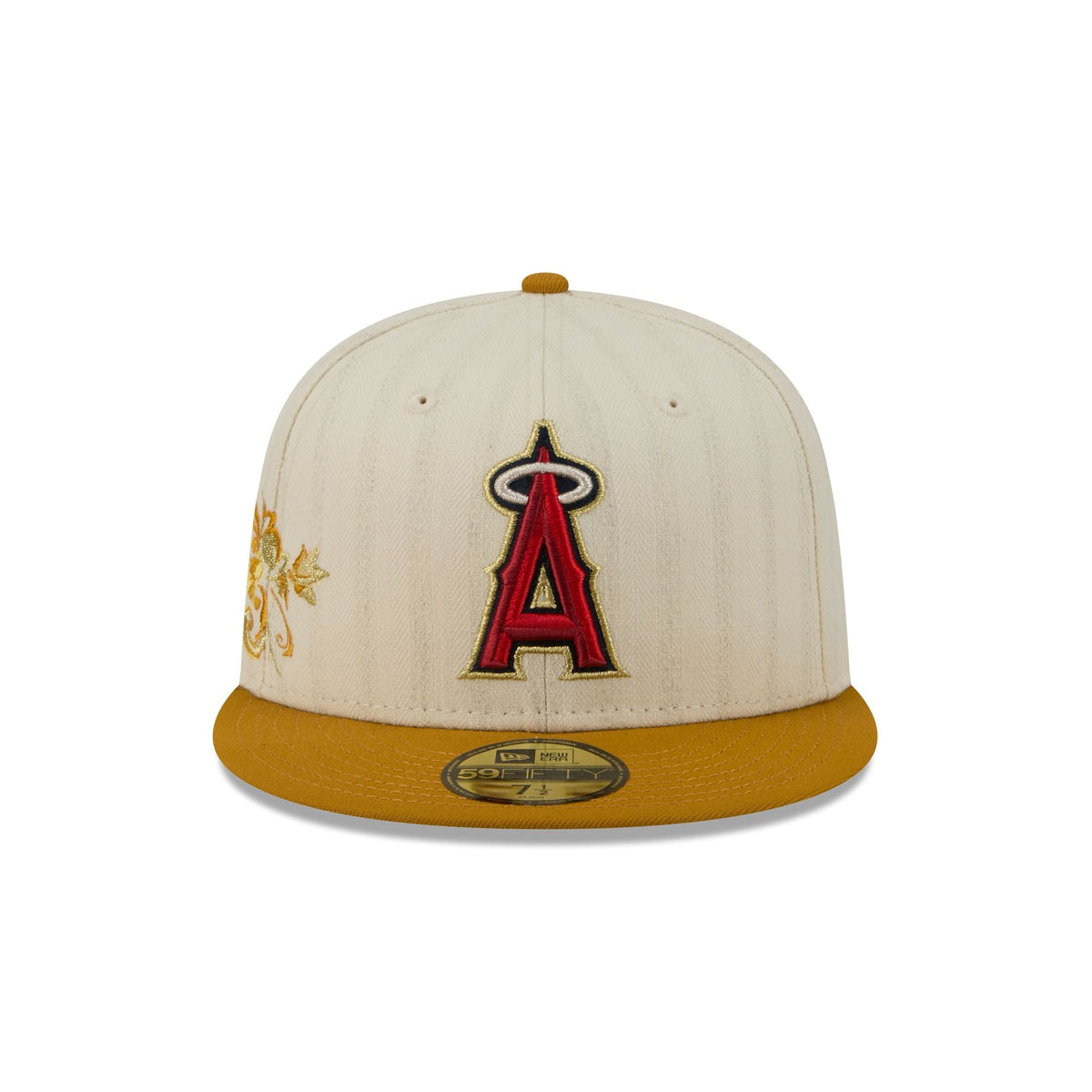 Los Angeles Angels Chrome Herringbone 59FIFTY Fitted Hat