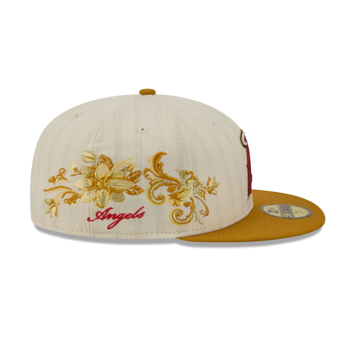 Los Angeles Angels Chrome Herringbone 59FIFTY Fitted Hat