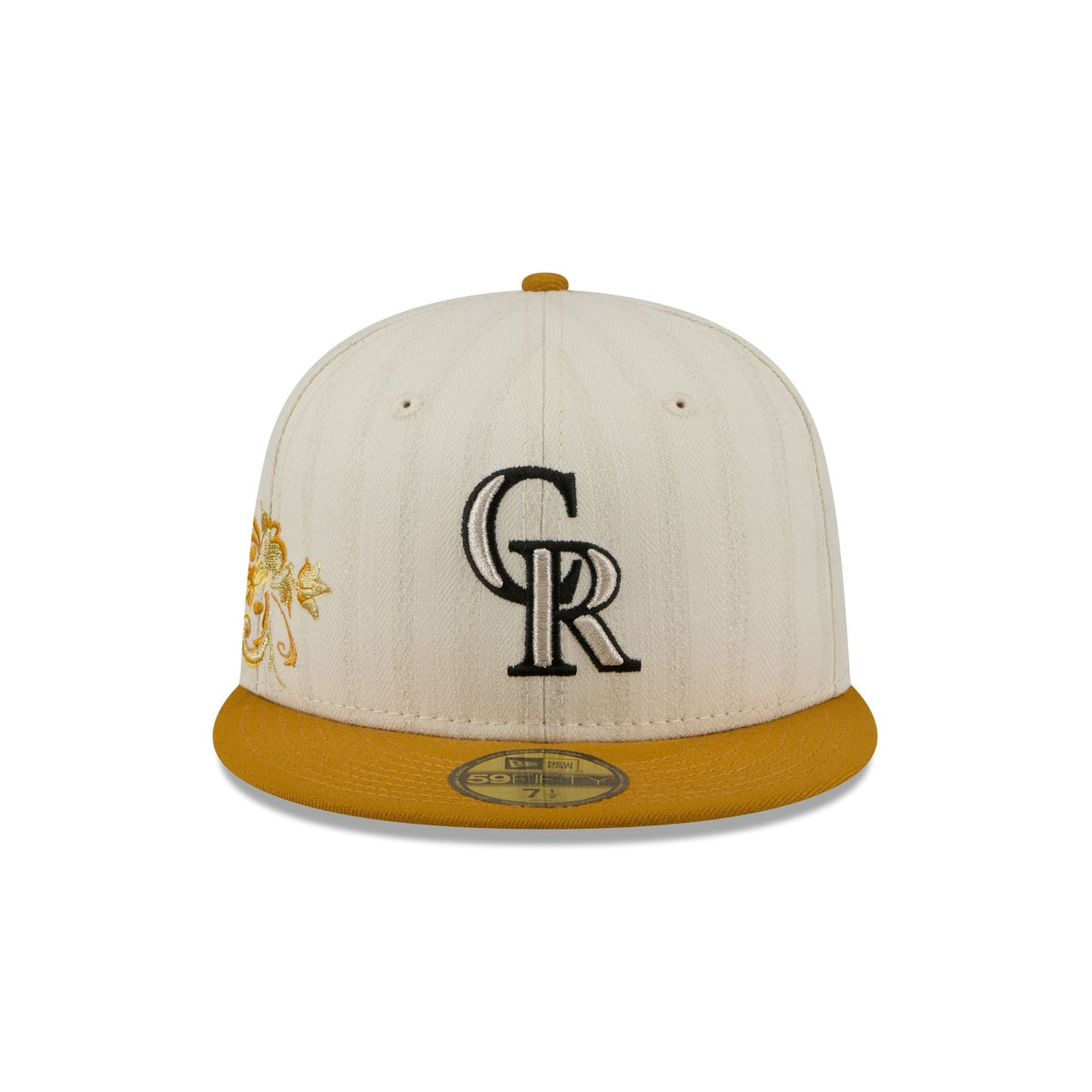 Colorado Rockies Chrome Herringbone 59FIFTY Fitted Hat