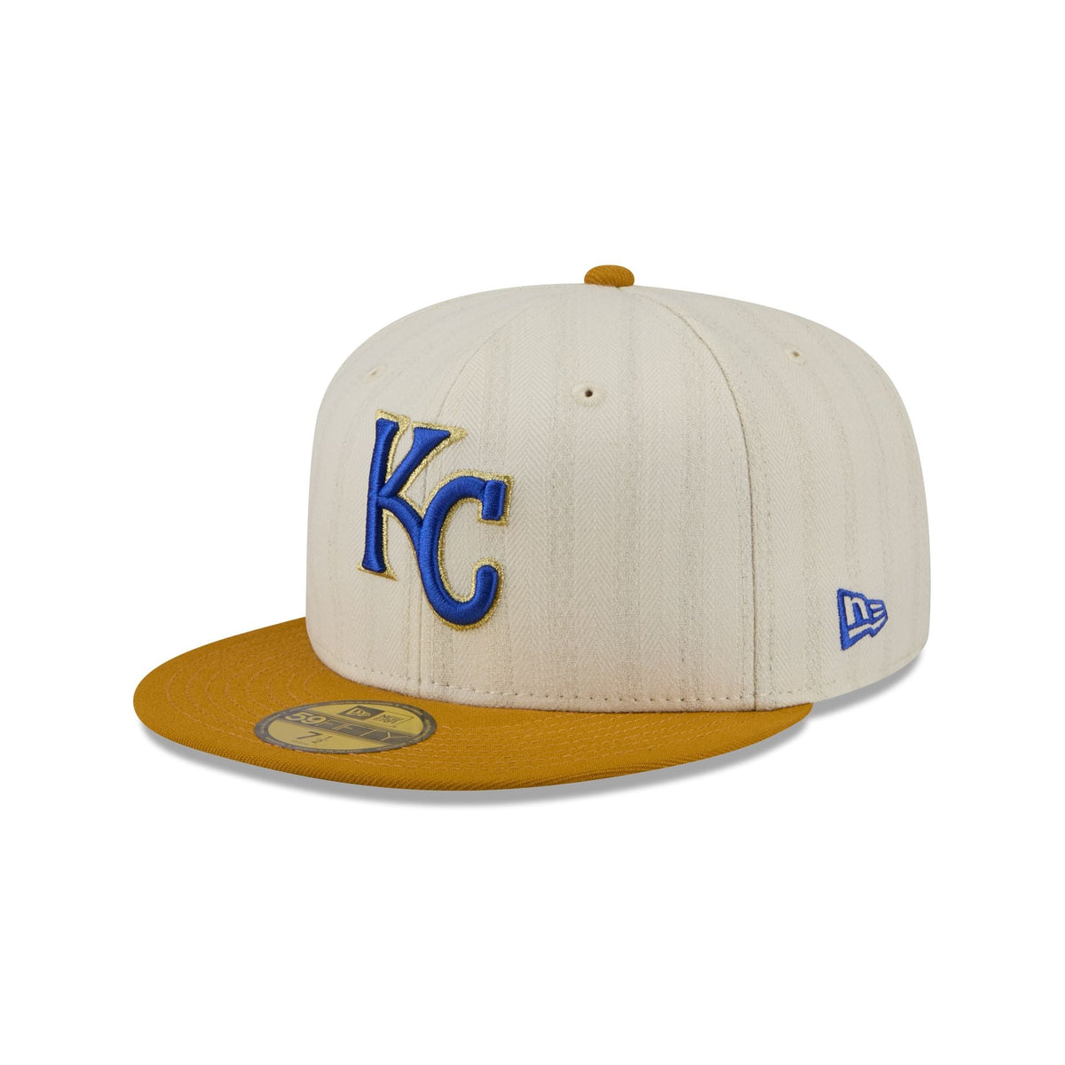Kansas City Royals Chrome Herringbone 59FIFTY Fitted Hat