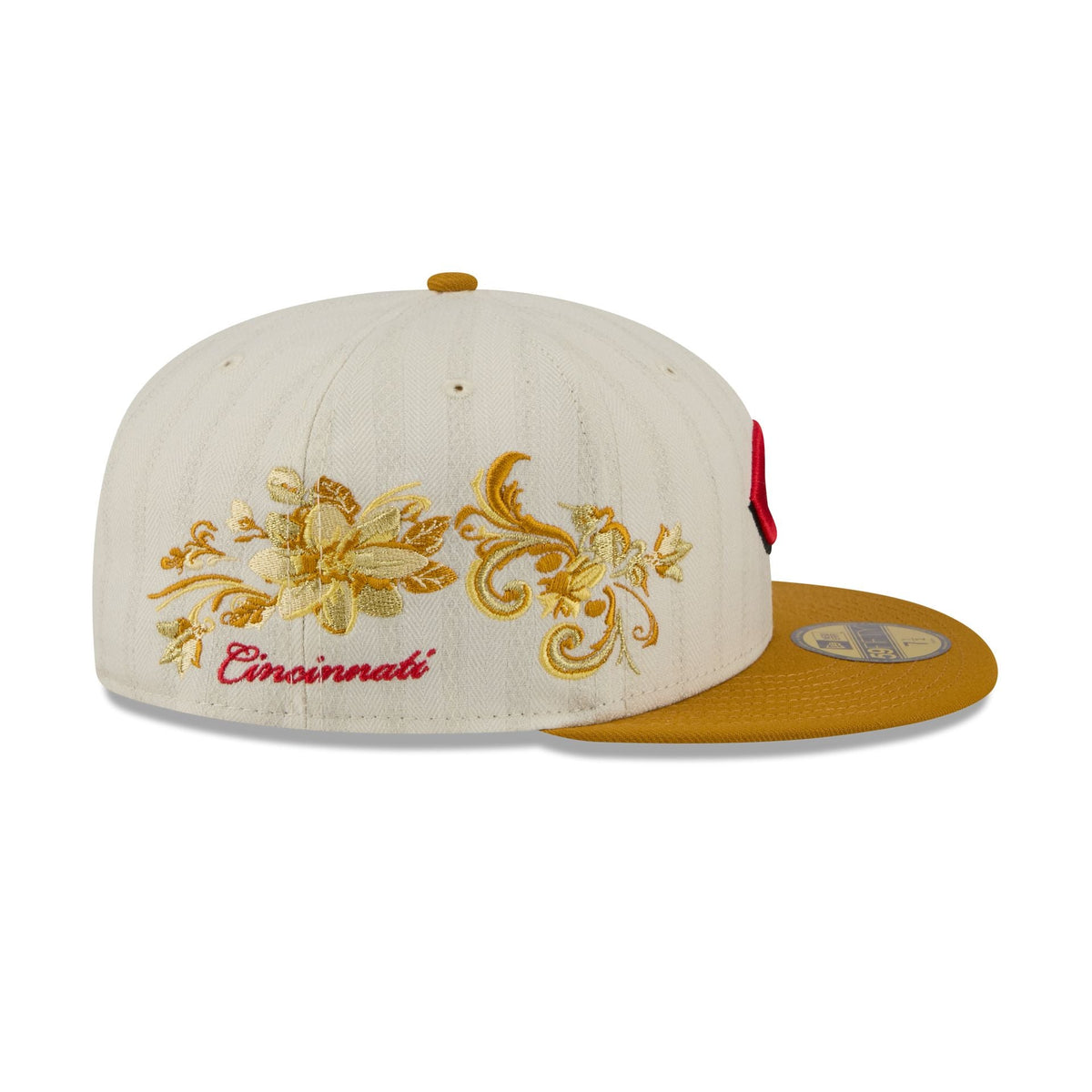Cincinnati Reds Chrome Herringbone 59FIFTY Fitted Hat