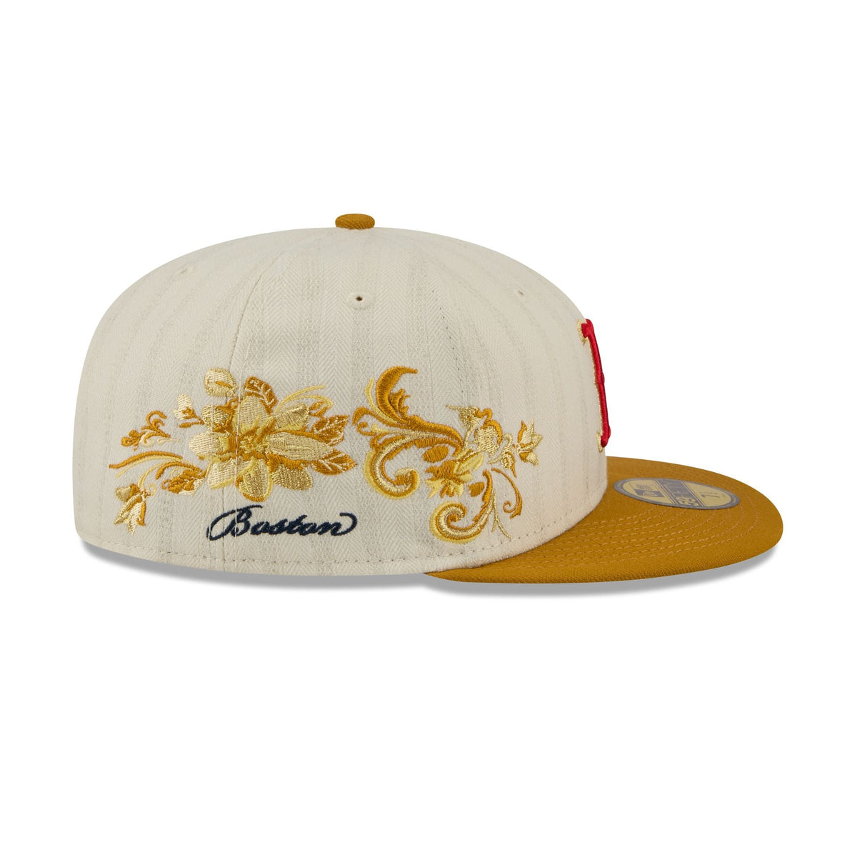 Boston Red Sox Chrome Herringbone 59FIFTY Fitted Hat