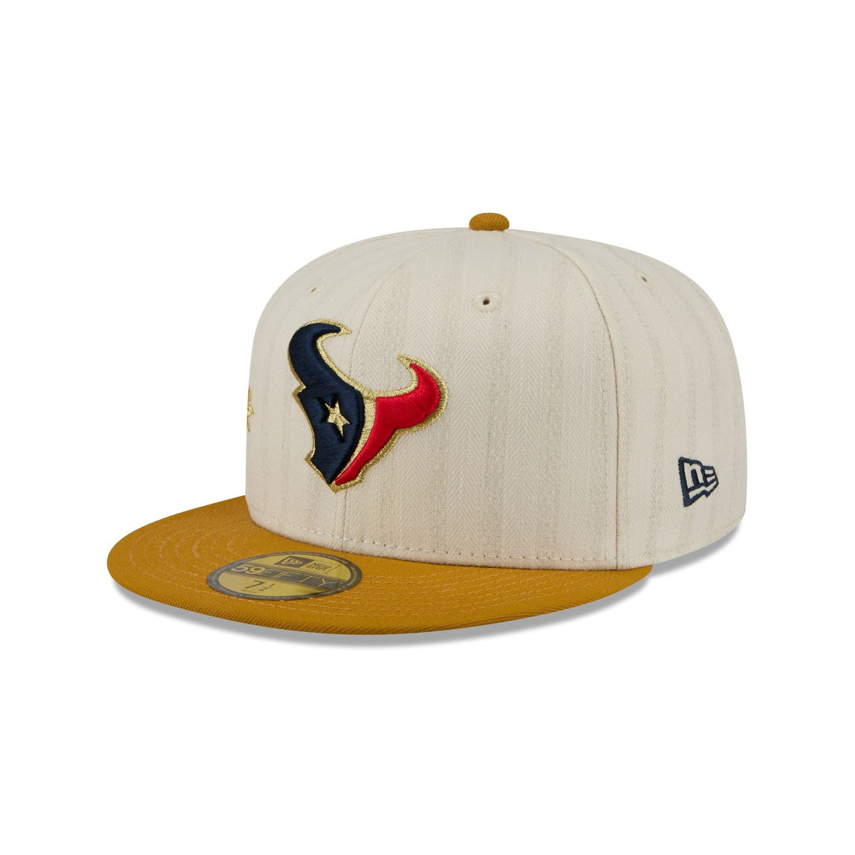 Houston Texans Chrome Herringbone 59FIFTY Fitted Hat