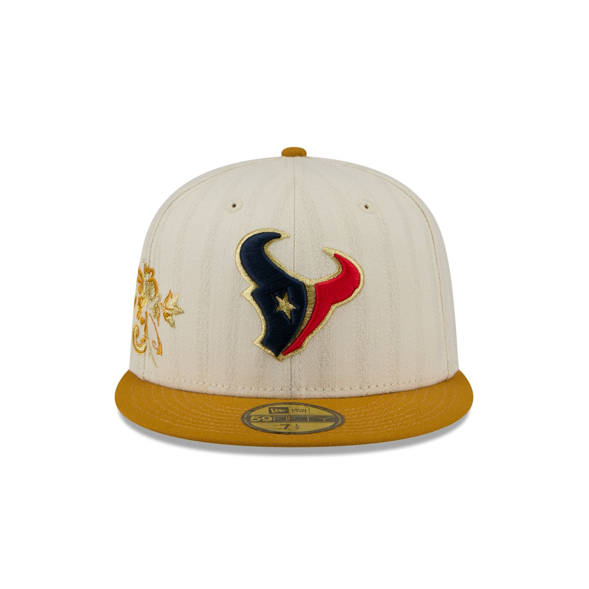 Houston Texans Chrome Herringbone 59FIFTY Fitted Hat
