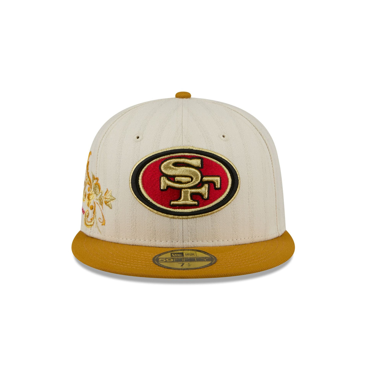 San Francisco 49ers Chrome Herringbone 59FIFTY Fitted Hat